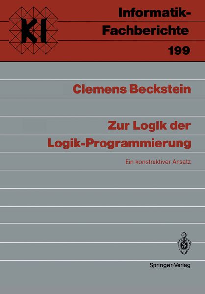 Produktbild: Zur Logik der Logik-Programmierung