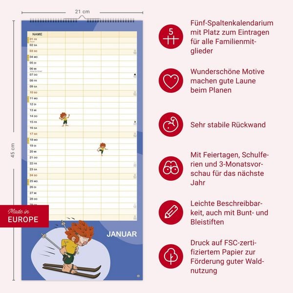 Produktbild: Pumuckl Familienplaner 2027