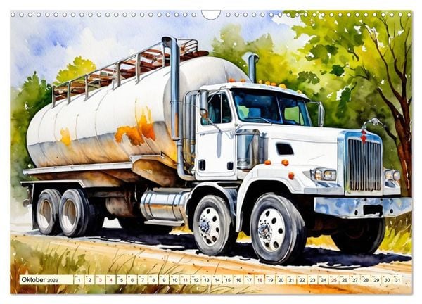 Produktbild: Nostalgische Trucks (Wandkalender 2026 DIN A3 quer), CALVENDO Monatskalender