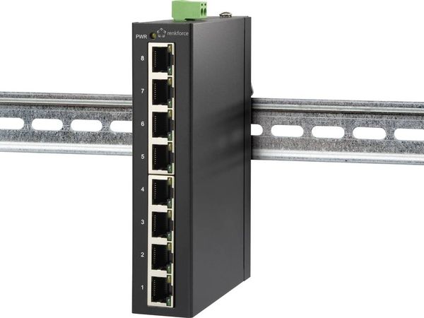 Produktbild: Renkforce RF-3394868 FEH-800 Industrial Ethernet Switch