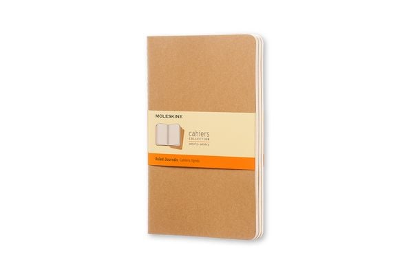 Produktbild: Moleskine Cahier large liniert packpapierbraun DIN A5. 3er Pack