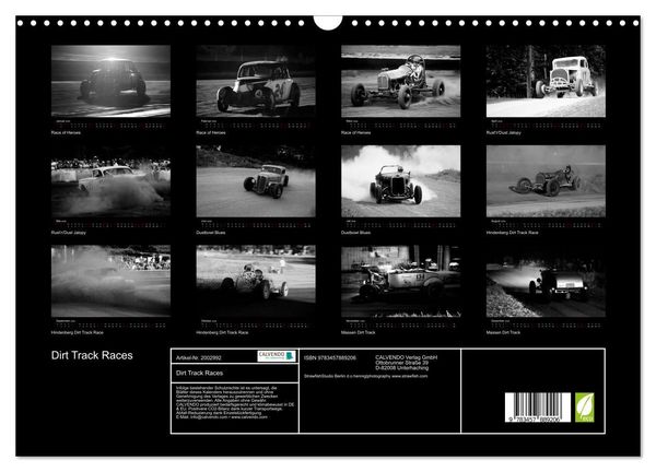 Produktbild: Dirt Track Races (Wandkalender 2026 DIN A3 quer), CALVENDO Monatskalender