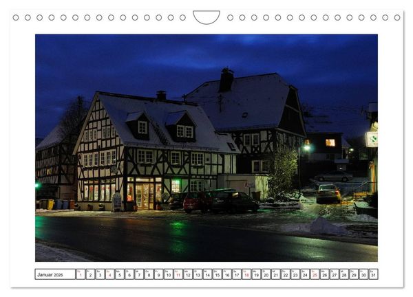 Produktbild: Blaue Stunde im Siegerland (Wandkalender 2026 DIN A4 quer), CALVENDO Monatskalender