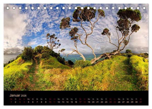 Produktbild: S&uuml;dseetraum Neuseeland (Tischkalender 2026 DIN A5 quer), CALVENDO Monatskalender