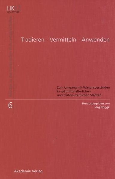 Produktbild: Tradieren - Vermitteln - Anwenden