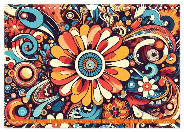 Produktbild: Psychodelic Art (Wandkalender 2026 DIN A4 quer), CALVENDO Monatskalender