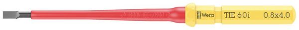 Produktbild: Wera Kraftform Kompakt VDE 60 i 0,8 x 4,0 x 157mm TIE Elektriker Schlitz Wechselklinge 4.0mm