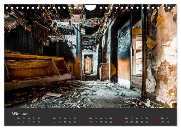 Produktbild: Verlassene Orte - Ein Lost Places Kalender (Wandkalender 2026 DIN A4 quer), CALVENDO Monatskalender