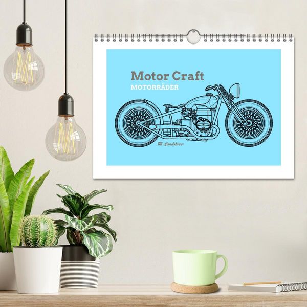 Produktbild: Motor Craft Motorr&auml;der (Wandkalender 2026 DIN A4 quer), CALVENDO Monatskalender