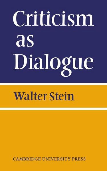 Produktbild: Criticism as Dialogue