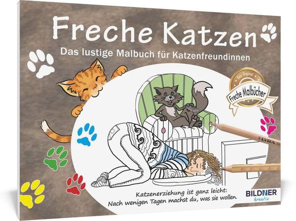 Produktbild: Mein Kreativ-Set: 3 liebevoll gestaltete Malb&uuml;cher mit 24 hochwertigen Farbstiften