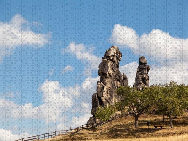 Produktbild: CALVENDO Puzzle Ein Motiv aus dem Kalender Der Harz, Naturschutzgebiet Teufelsmauer | 1000 Teile Lege-Gr&ouml;&szlig;e 64x48cm Foto-Puzzle f&uuml;r gl&uuml;ckliche Stunden