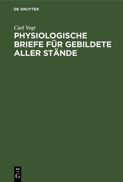 Produktbild: Physiologische Briefe f&uuml;r Gebildete aller St&auml;nde
