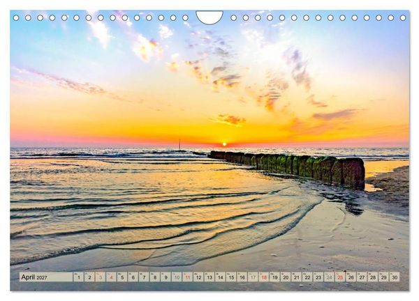 Produktbild: STRANDLUST Nordseeinsel Sylt (Wandkalender 2027 DIN A4 quer), CALVENDO Monatskalender