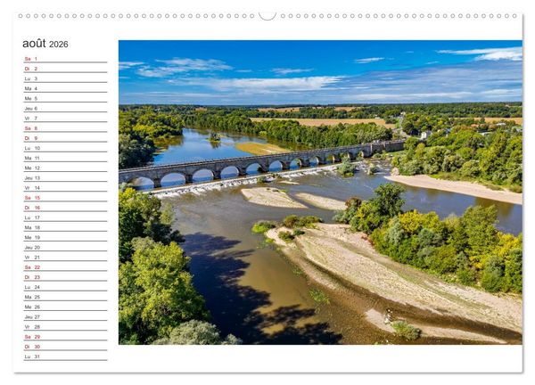 Produktbild: Les couleurs de l'Allier - Un affluent la Loire (Calendrier mural 2026 DIN A2 vertical) calendrier de bureau