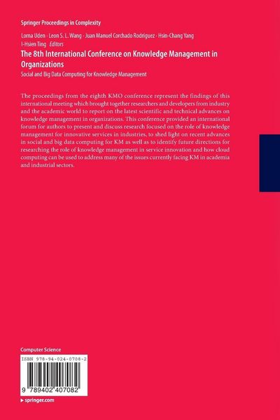 Produktbild: The 8th International Conference on Knowledge Management in Organizations
