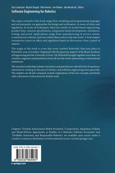 Produktbild: Software Engineering for Robotics