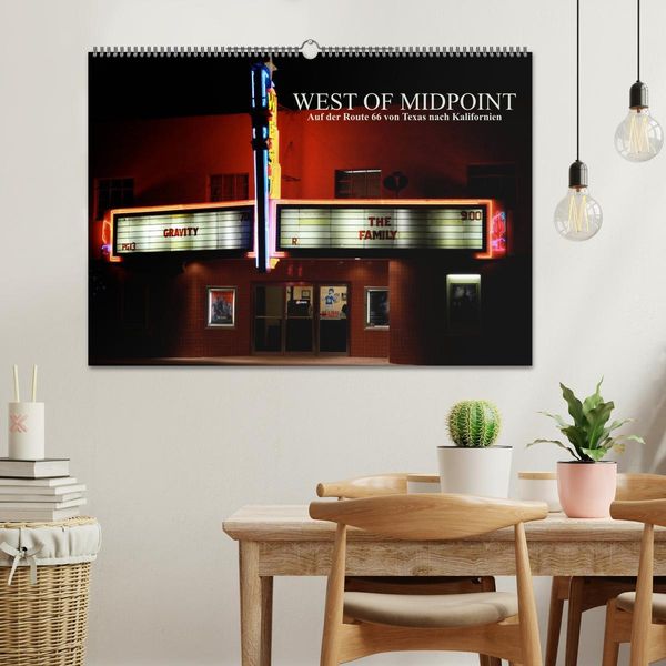 Produktbild: West of Midpoint (Wandkalender 2025 DIN A2 quer), CALVENDO Monatskalender