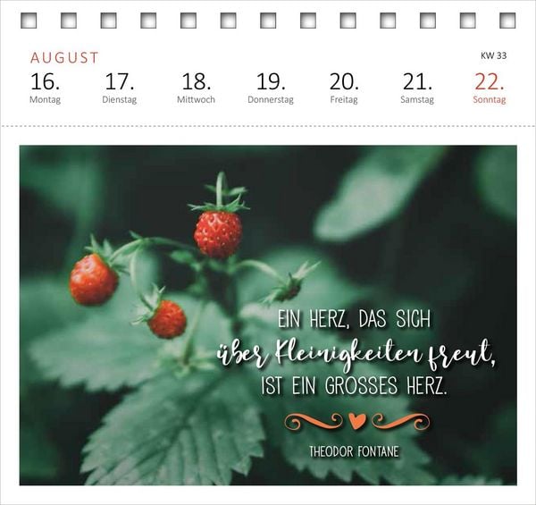 Produktbild: Postkartenkalender Gl&uuml;cksmantras 2027