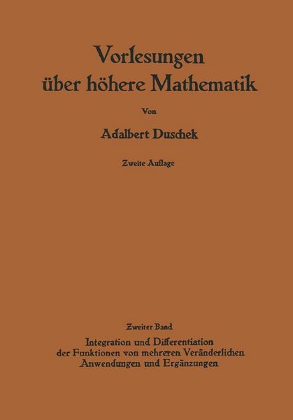 Produktbild: Vorlesungen &uuml;ber h&ouml;here Mathematik