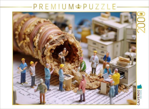 CALVENDO Puzzle Da ist der Wurm drin! | 2000 Teile Lege-Größe 90x67cm Foto-Puzzle für glückliche Stunden