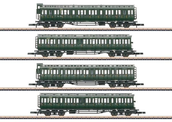 Märklin 87565 Z 4er-Set Reisezugwagen der DB