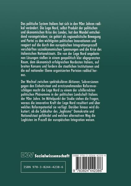 Produktbild: Lega Nord im politischen System Italiens