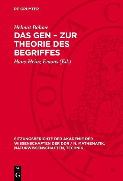 Produktbild: Das Gen - Zur Theorie des Begriffes