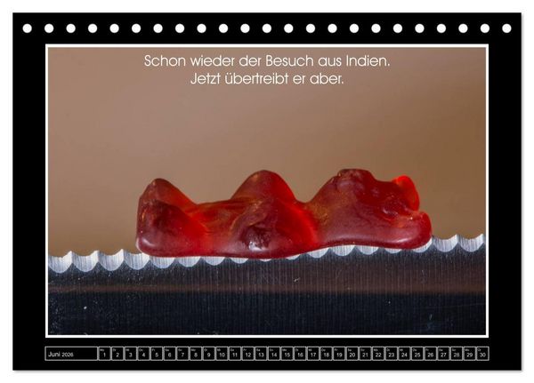 Produktbild: Wissenswertes aus der Welt der Gummib&auml;ren (Tischkalender 2026 DIN A5 quer), CALVENDO Monatskalender