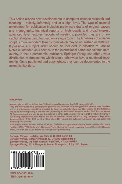 Produktbild: Formal Methods and Software Development. Proceedings of the International Joint Conference on Theory and Practice of Software Development (TAPSOFT), Berlin, March 25-29, 1985