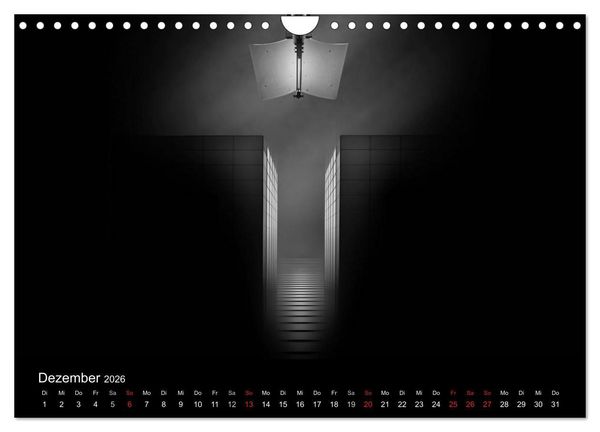 Produktbild: Black-Schwarz-Noir 2026 (Wandkalender 2026 DIN A4 quer), CALVENDO Monatskalender