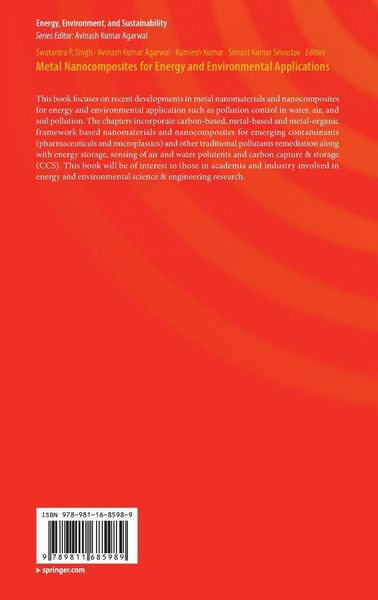 Produktbild: Metal Nanocomposites for Energy and Environmental Applications