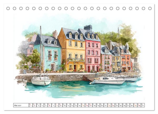 Produktbild: Wo das Meer zuhause ist (Tischkalender 2027 DIN A5 quer), CALVENDO Monatskalender
