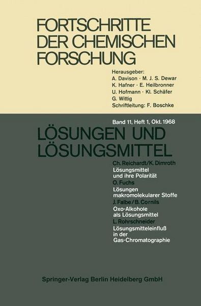 Produktbild: Fortschritte der chemischen Forschung