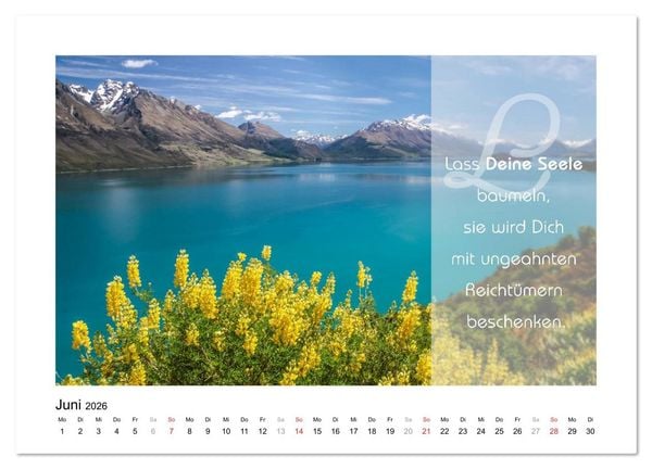 Produktbild: Kraft f&uuml;r Deine Seele (Wandkalender 2026 DIN A2 quer), CALVENDO Monatskalender