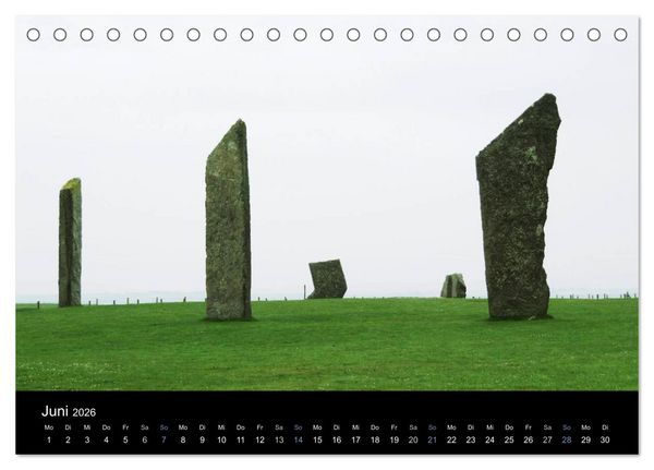 Produktbild: Steinkreise Gro&szlig;britanniens (Tischkalender 2026 DIN A5 quer), CALVENDO Monatskalender