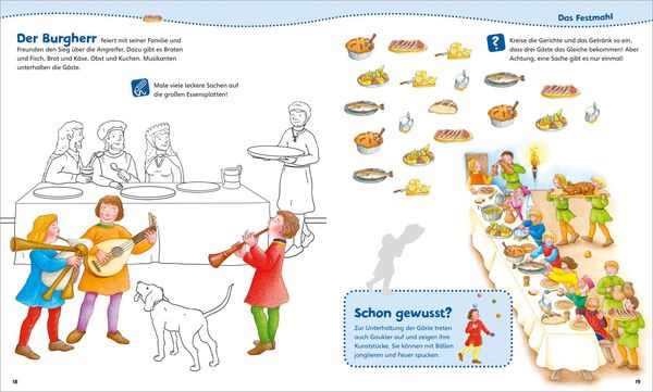 Produktbild: WAS IST WAS Junior Mitmach-Heft Ritterburg