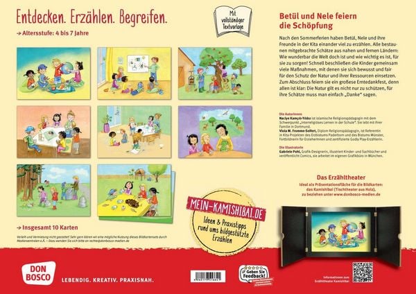 Produktbild: Bet&uuml;l und Nele feiern Erntedank. Kamishibai Bildkartenset.