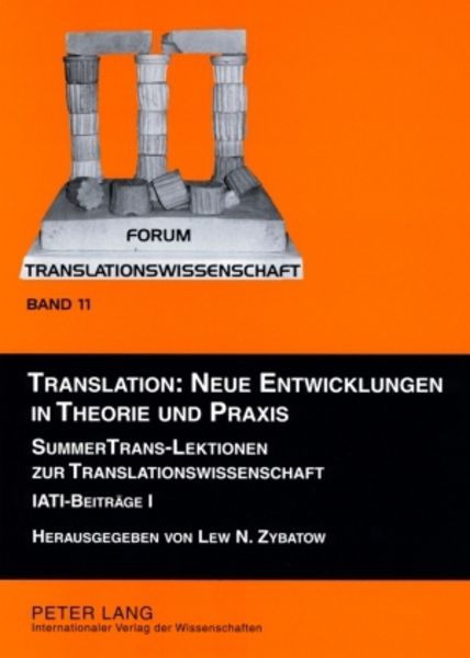 Translation: Neue Entwicklungen in Theorie und Praxis, Taschenbuch von , Peter Lang GmbH, Internationaler Verlag der Wissenschaften, 9783631572894