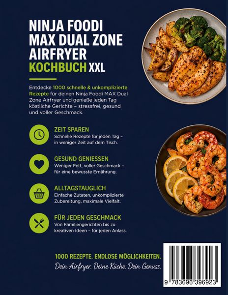 Produktbild: Ninja Foodi MAX Dual Zone Airfryer Kochbuch XXL