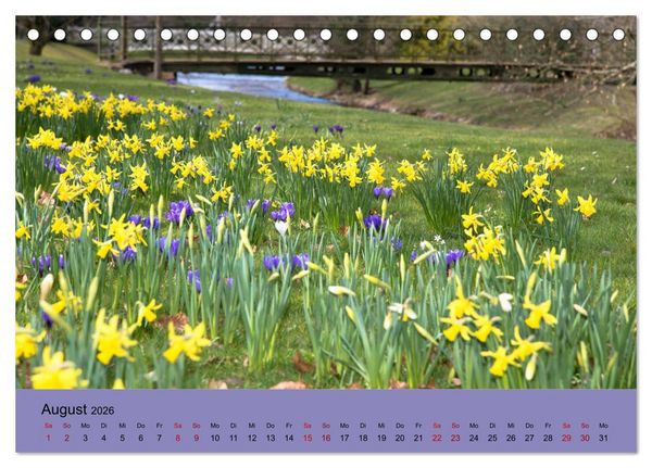 Produktbild: Kurpark Baden-Baden (Tischkalender 2026 DIN A5 quer), CALVENDO Monatskalender