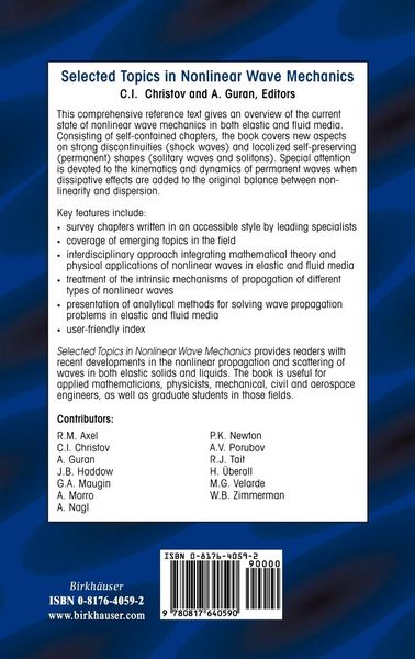 Produktbild: Selected Topics in Nonlinear Wave Mechanics