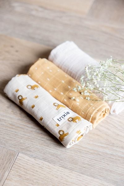 Produktbild: Mullt&uuml;cher 3-pack mix - 55x55cm - Lively Lion