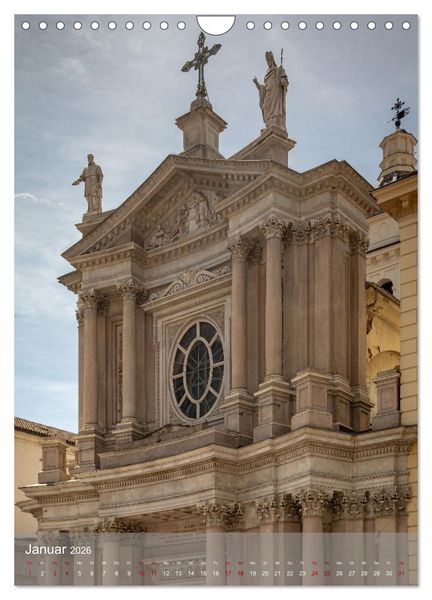Produktbild: Turin. Geschichte und Architektur. (Wandkalender 2026 DIN A4 hoch), CALVENDO Monatskalender