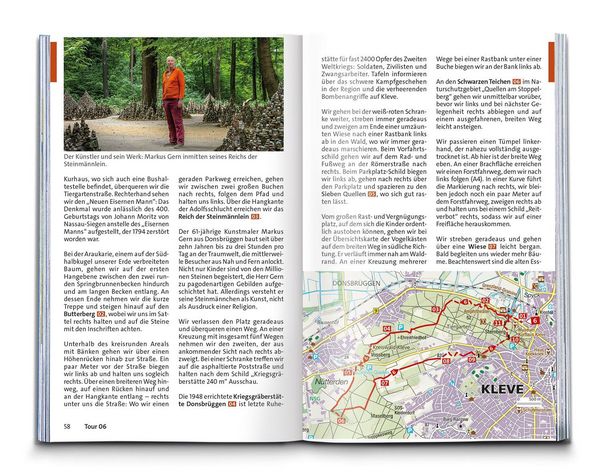 Produktbild: KOMPASS Wanderf&uuml;hrer Niederrhein, zwischen Rhein und Maas, 55 Touren mit Extra-Tourenkarte