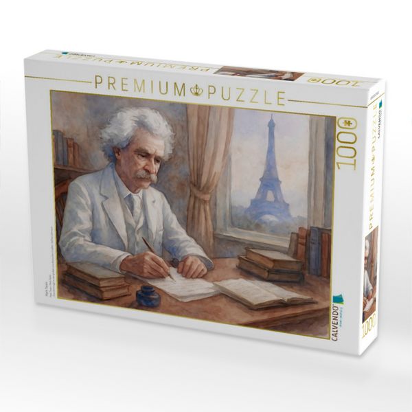 Produktbild: CALVENDO Puzzle Mark Twain | 1000 Teile Lege-Gr&ouml;&szlig;e 64x48cm Foto-Puzzle f&uuml;r gl&uuml;ckliche Stunden