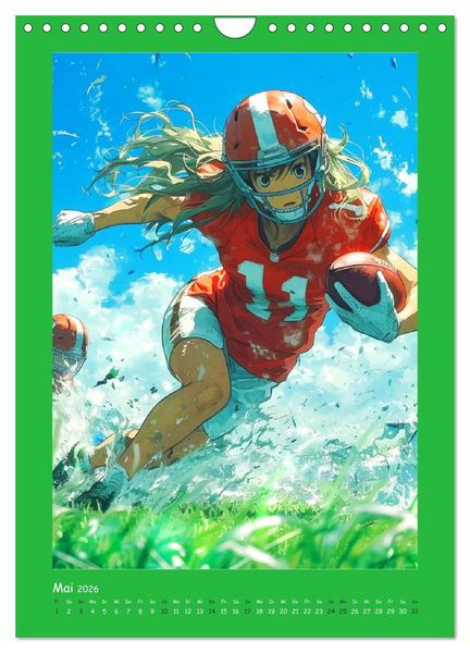 Produktbild: Anime Kids. Outdoor Kinderspa&szlig; und Sport (Wandkalender 2026 DIN A4 hoch), CALVENDO Monatskalender