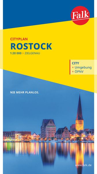 Produktbild: Falk Cityplan Rostock 1:21.000
