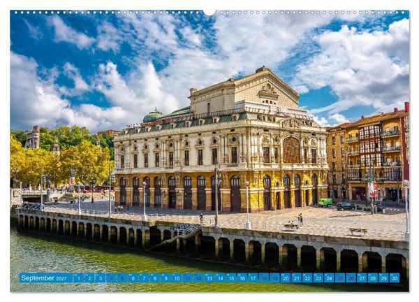 Produktbild: Buntes Bilbao (hochwertiger Premium Wandkalender 2027 DIN A2 quer), Kunstdruck in Hochglanz