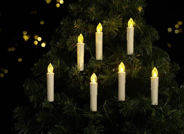 Sygonix SY-4531626 Weihnachtsbaum-Beleuchtung  Außen  batteriebetrieben Anzahl Leuchtmittel 20 LED Warmweiß